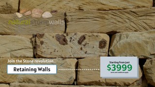Natural Stone Walls - Sandstone - Front Walls - Retaining Walls - Landscaping