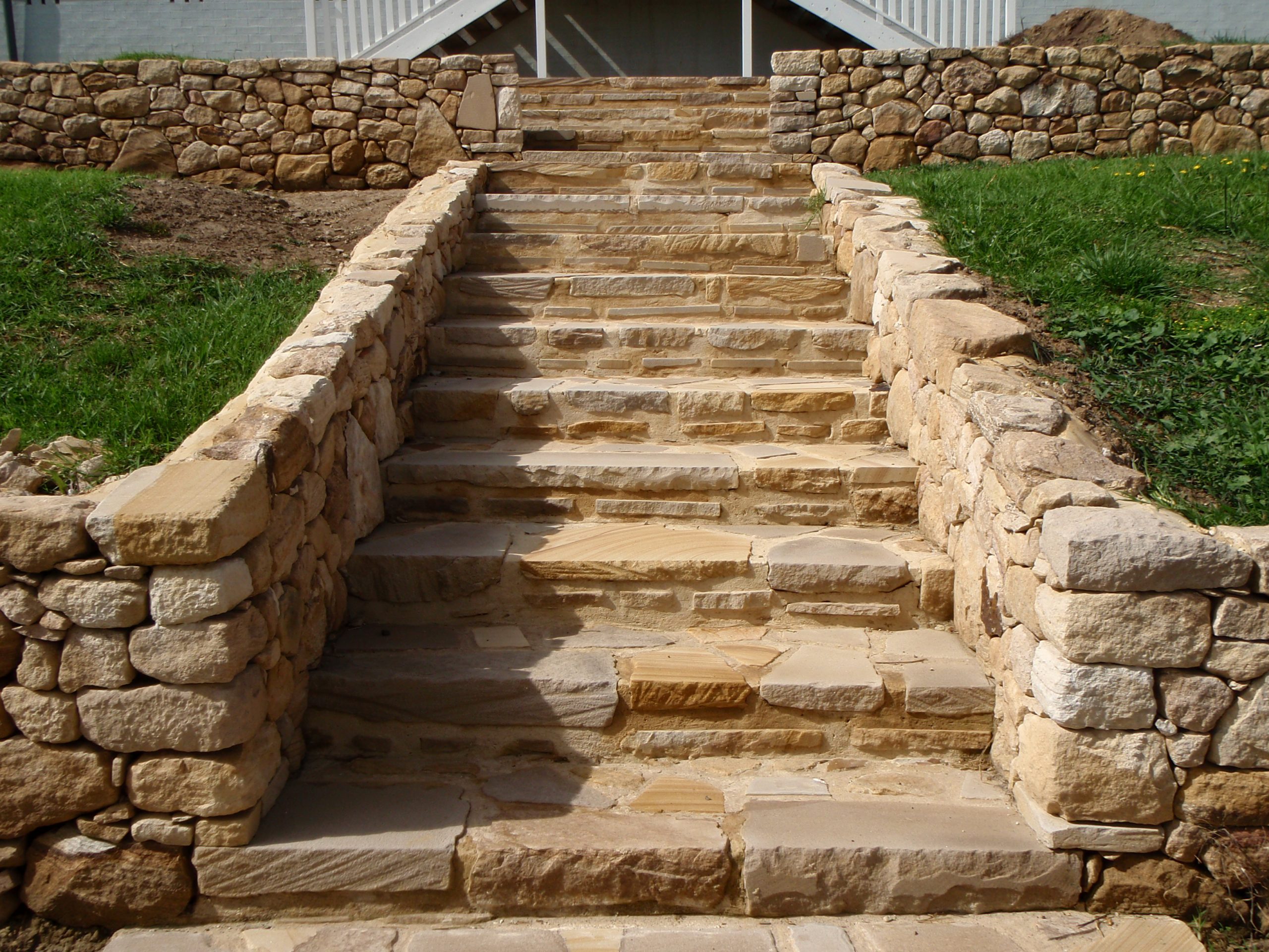 Natural Stone Walls - Steps - Houses - Landscaping